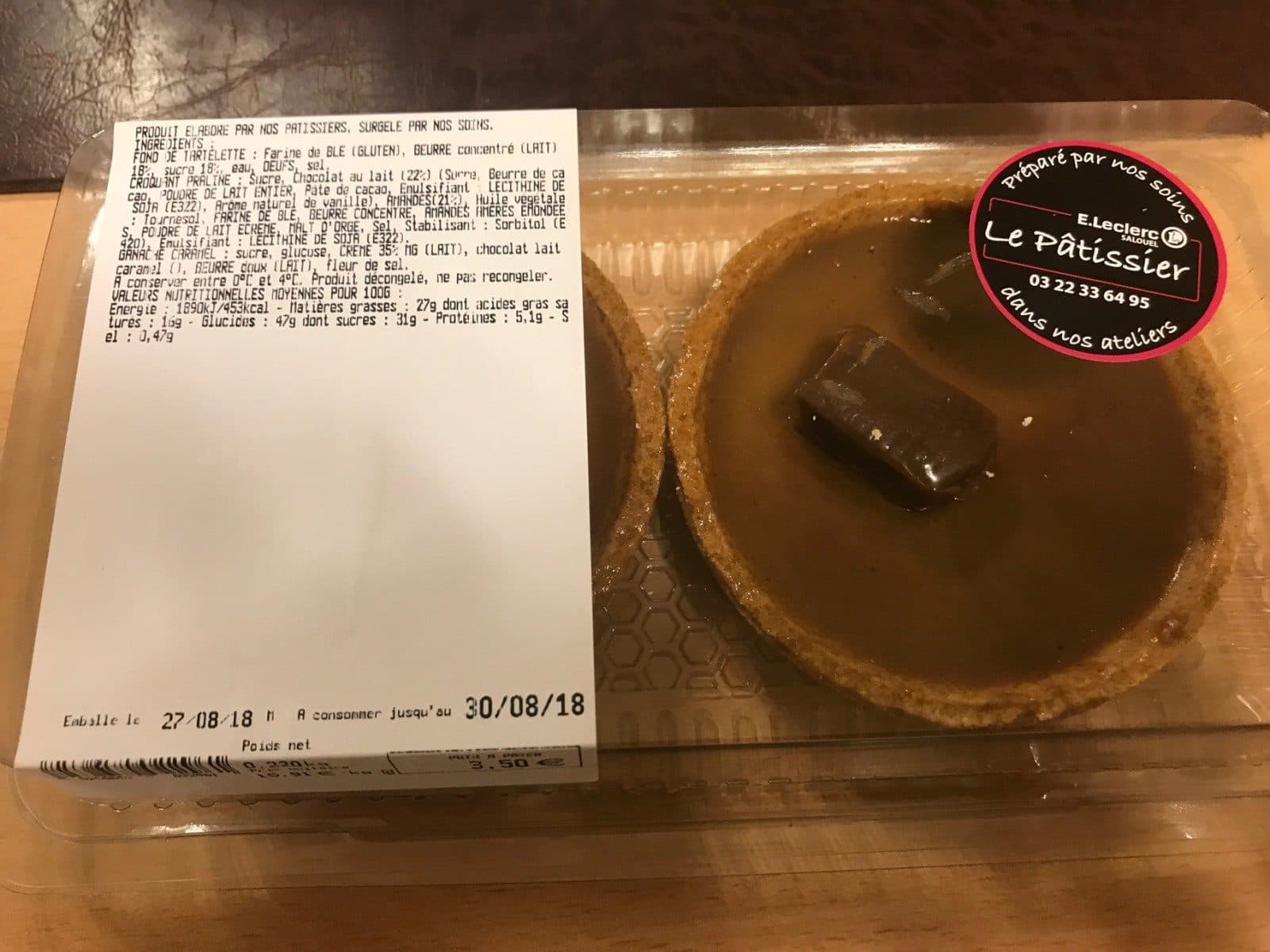 Open Food Facts Tartelette au caramel packshot