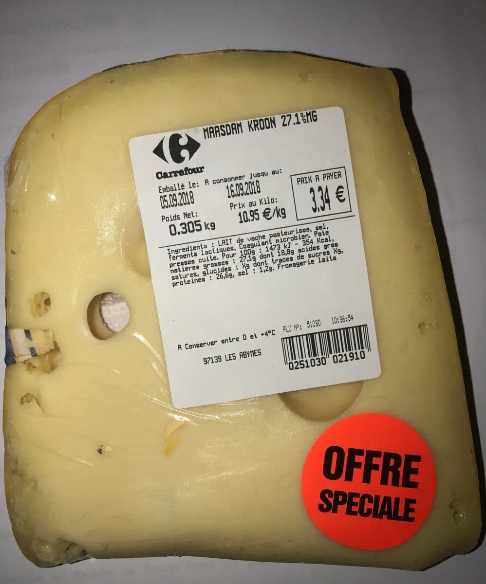 Open Food Facts MAASDAM KROON 27.1%MG packshot