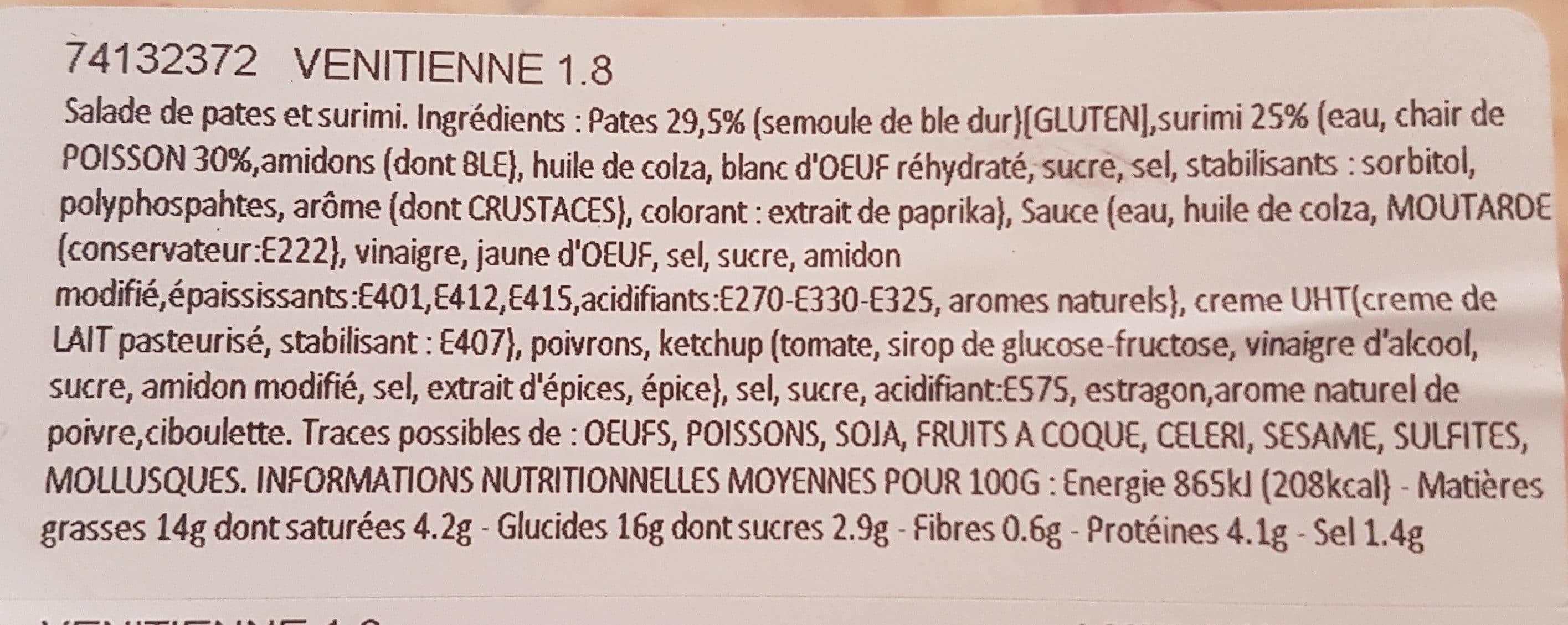 Open Food Facts Salade Vénnitienne packshot