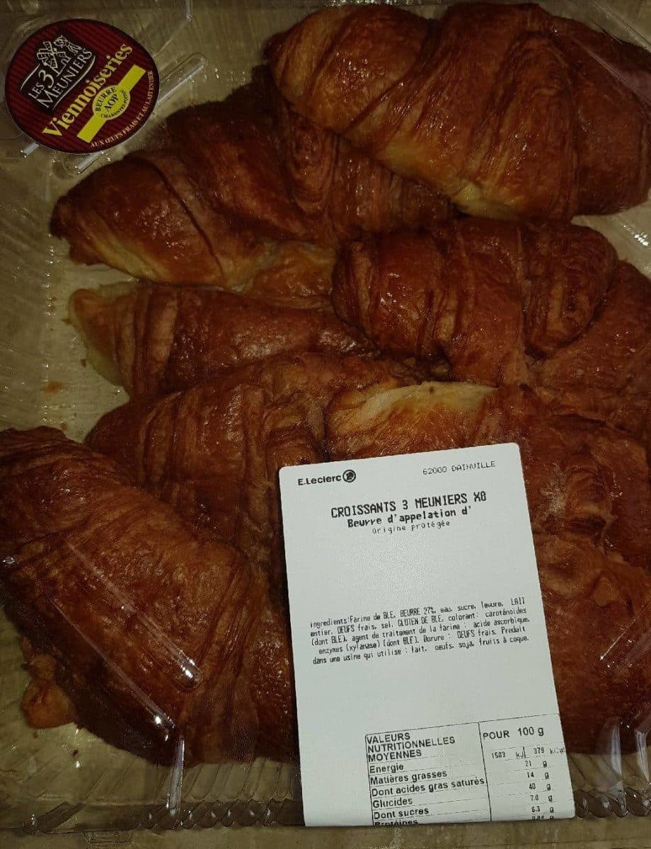 Open Food Facts Croissants 3 Meuniers X8 packshot