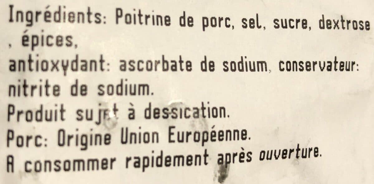Open Food Facts Lard paysan d’Alsace fumé au bois de hêtre packshot