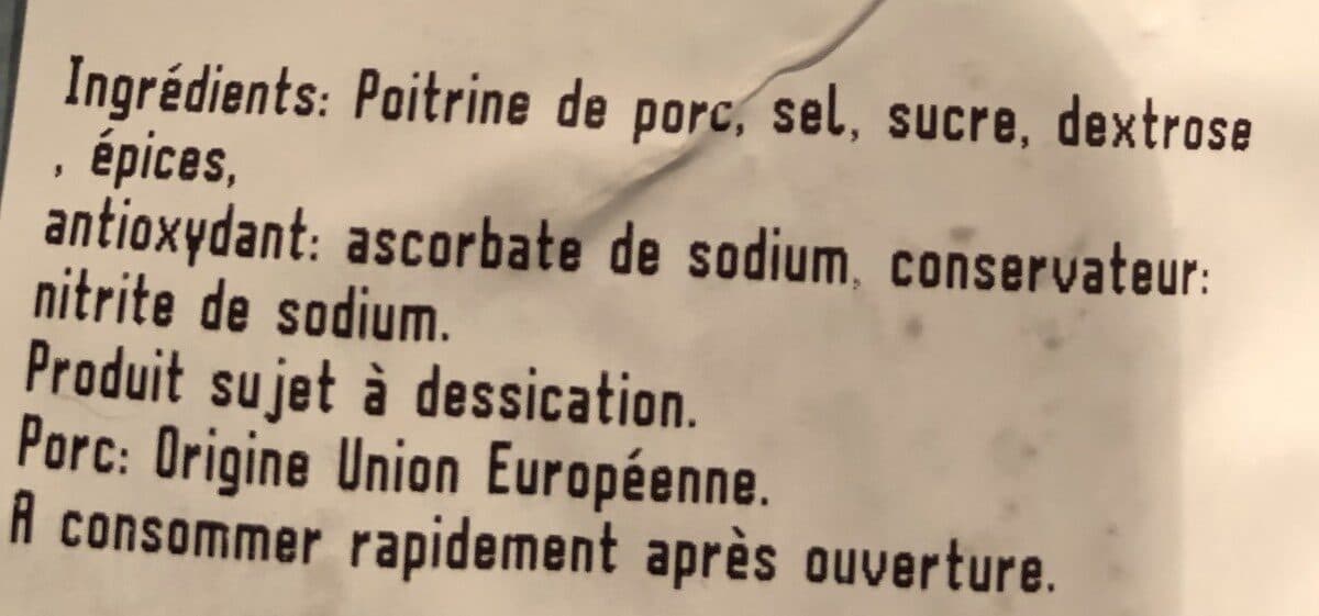 Open Food Facts Lard paysan d'Alsace packshot