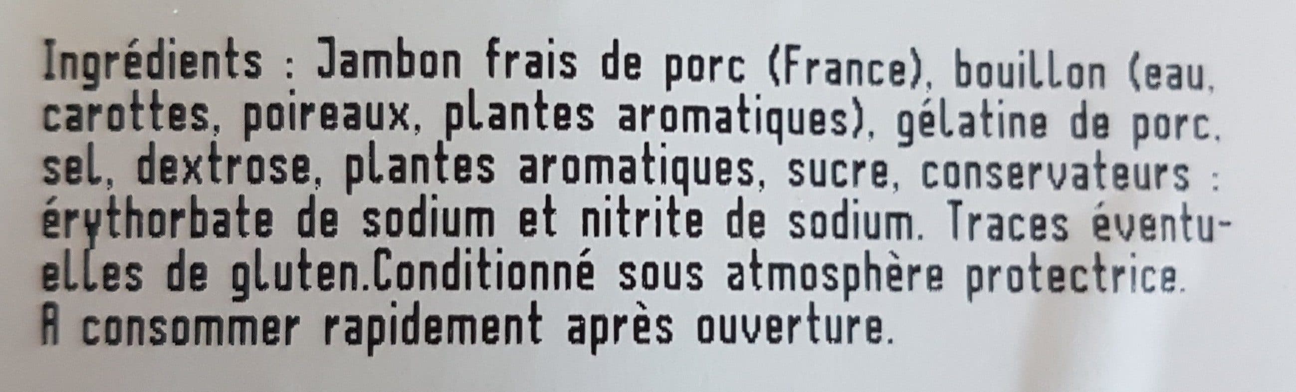 U Jambon à l'ancienne cuit au torchon packshot