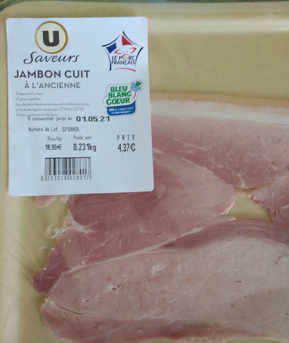 U Jambon cuit à l'ancienne packshot