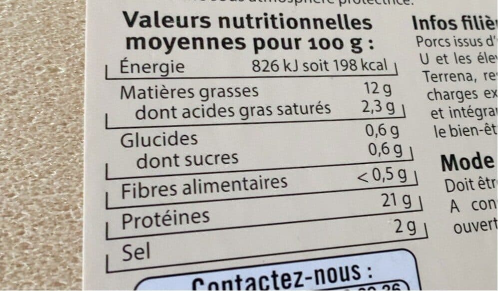 Open Food Facts Jambon à l'ancienne cuit au torchon packshot