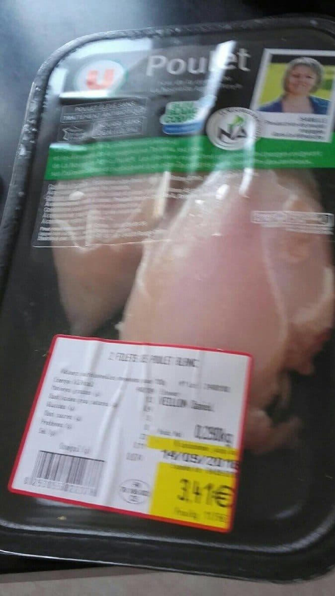 Open Food Facts 2 filets de poulet blanc packshot