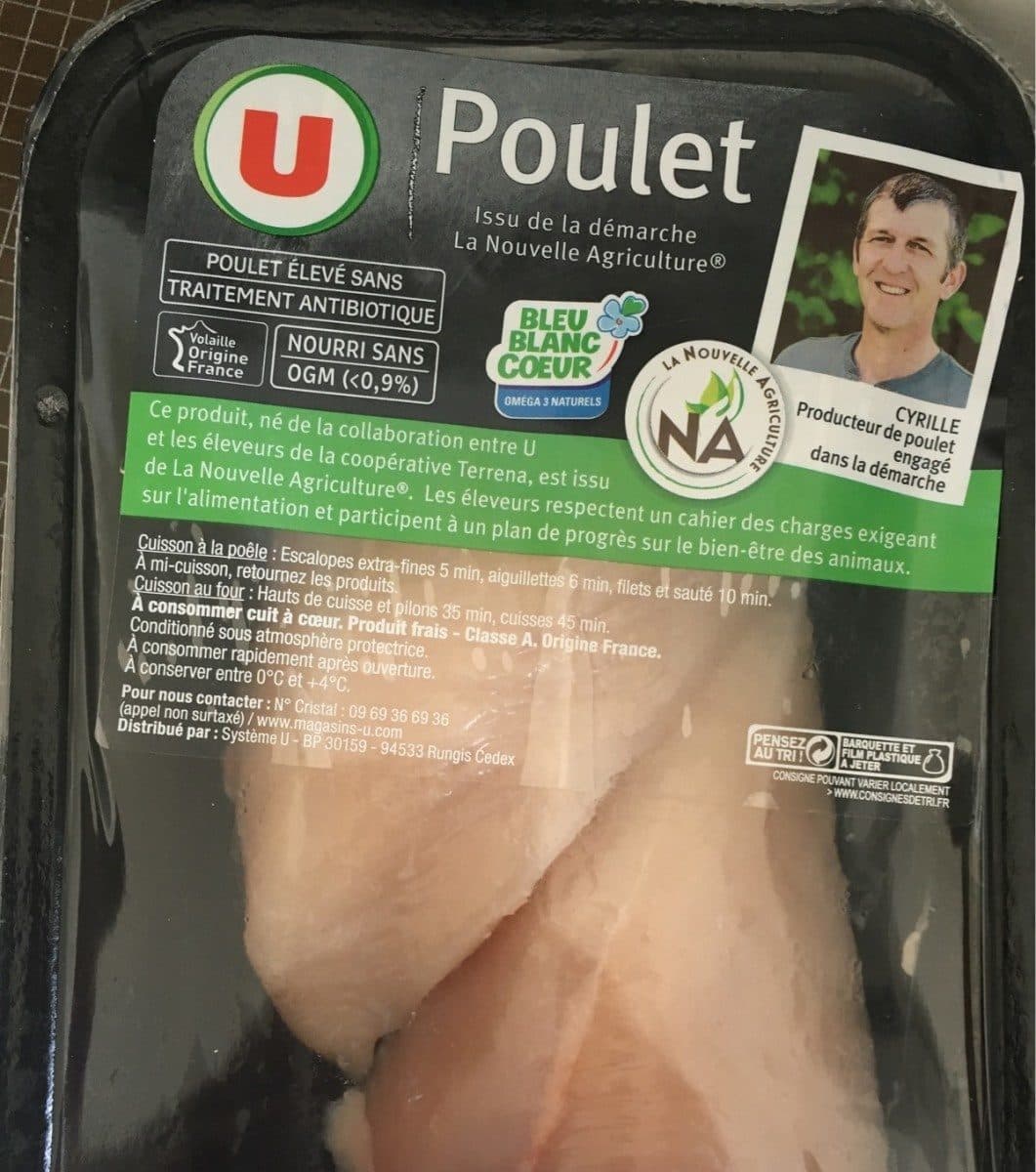 U Filets de poulet blanc packshot