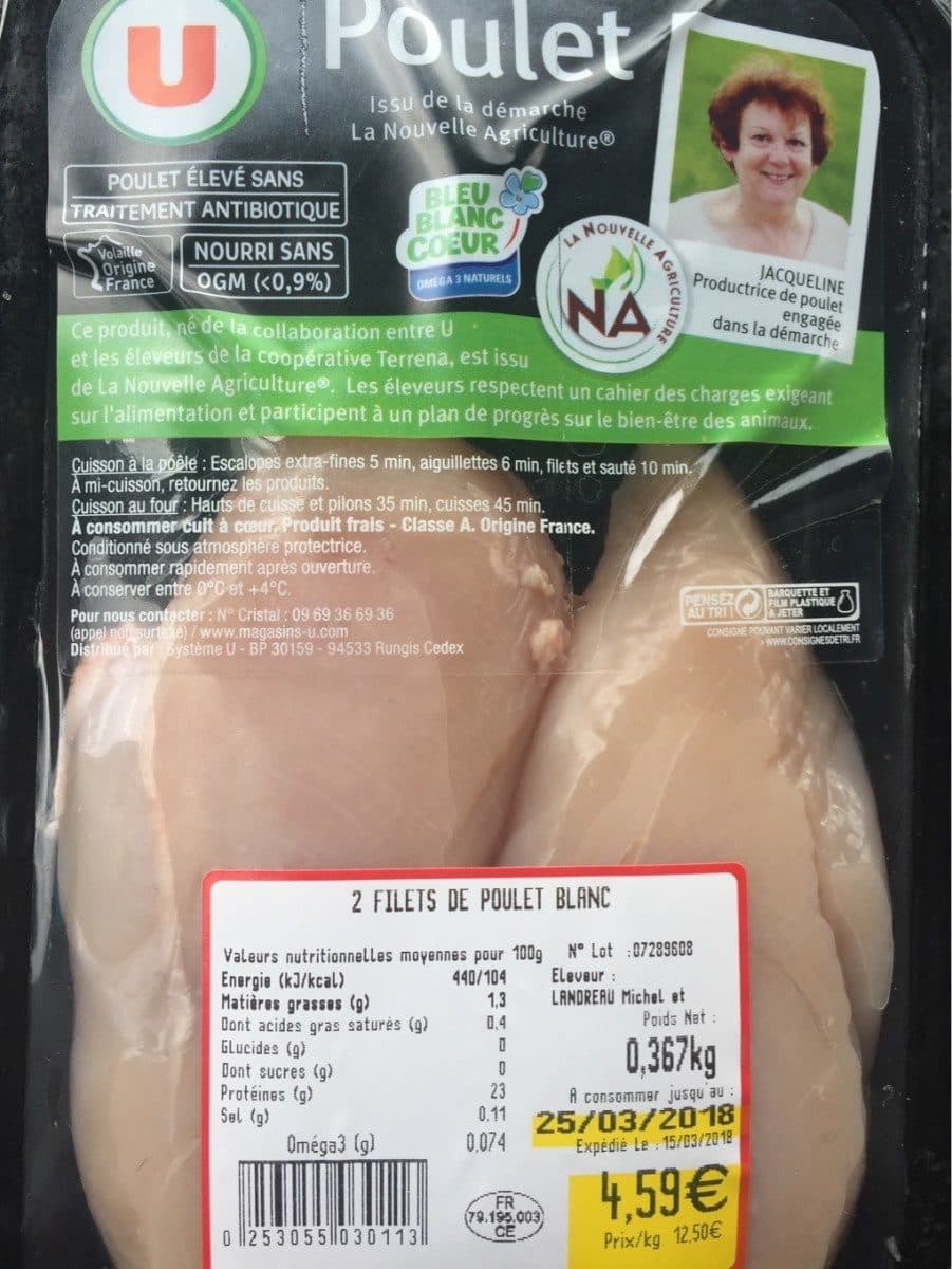 Open Food Facts Poulet packshot