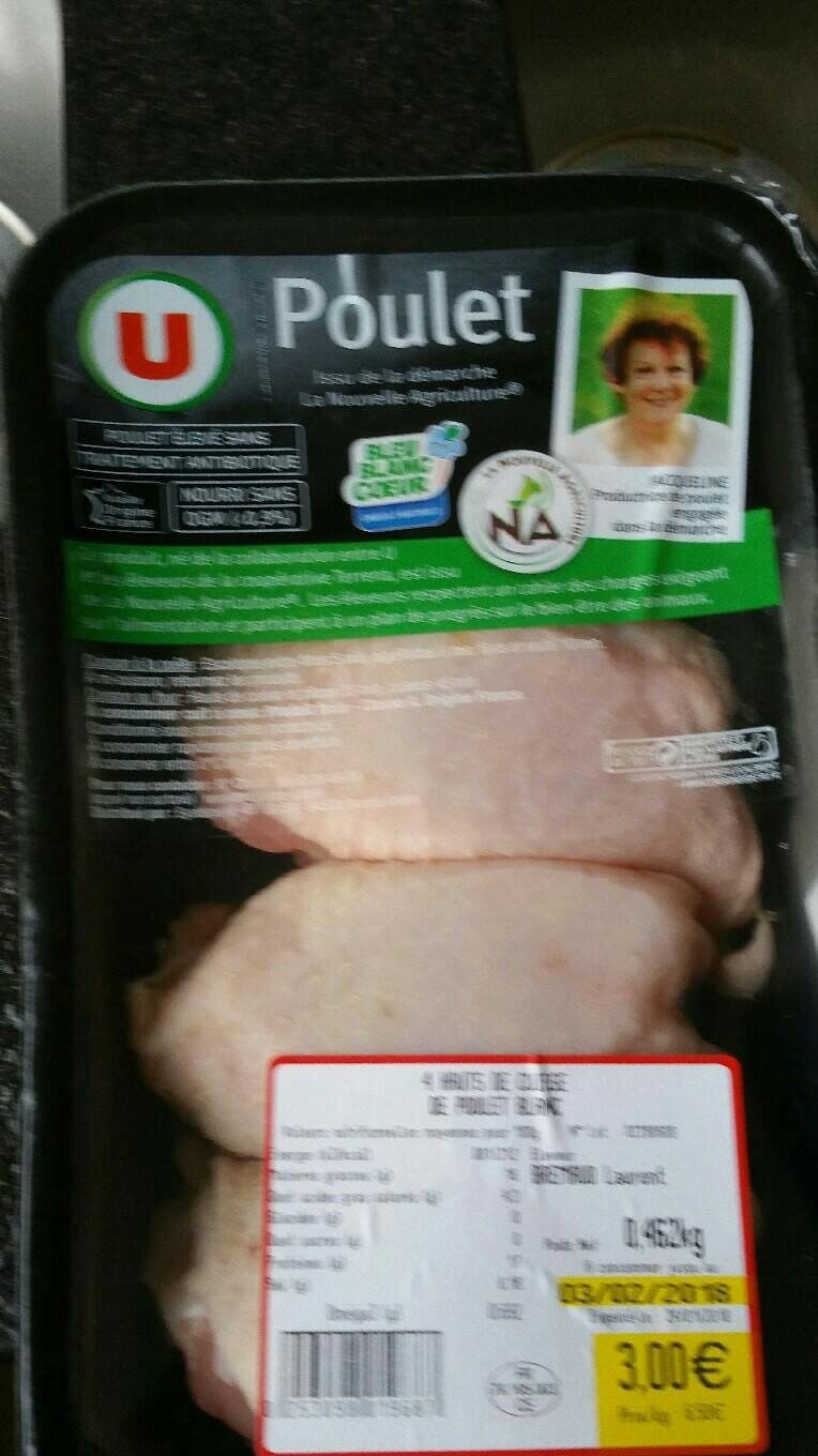 U Hauts de cuisses de poulet packshot