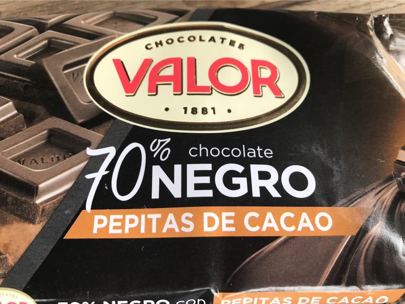 Valior Chocolat noir 70% packshot