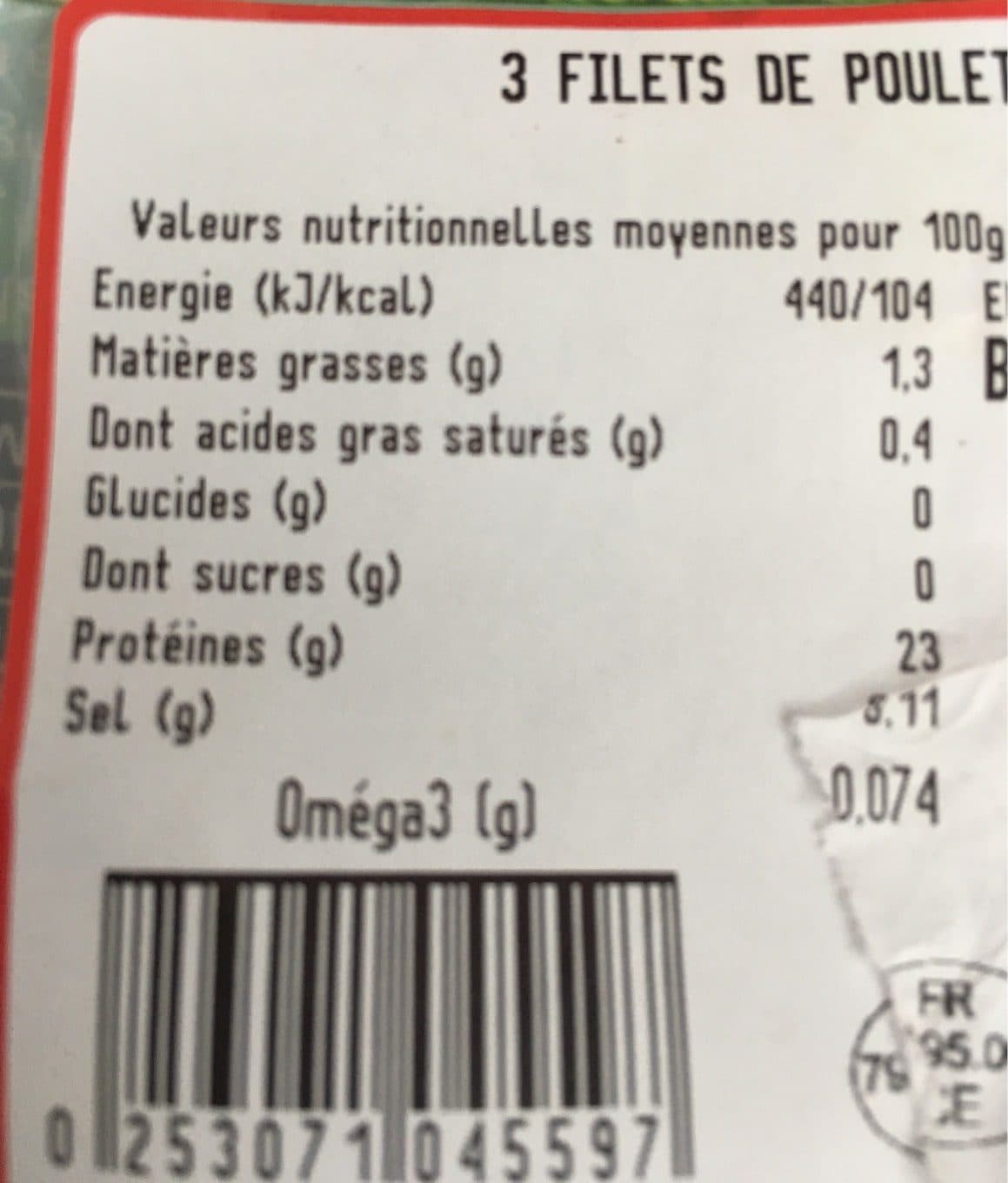 U Filets de poulet blanc packshot