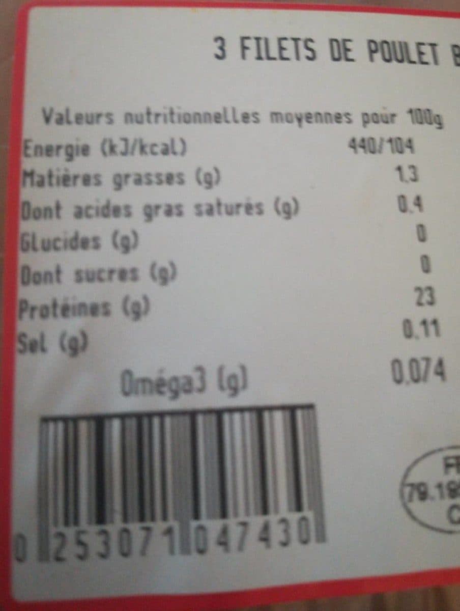 Open Food Facts Poulet packshot