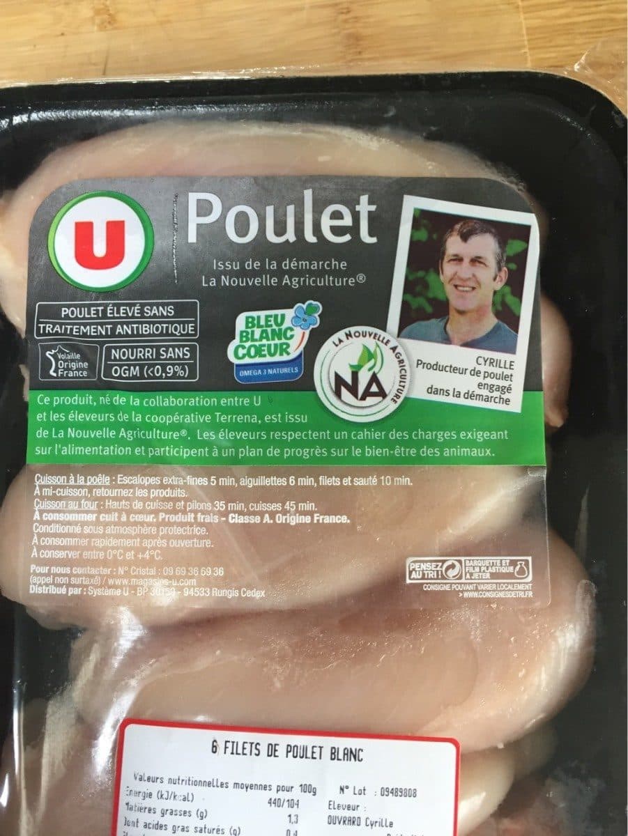 Open Food Facts Filet de Poulet packshot