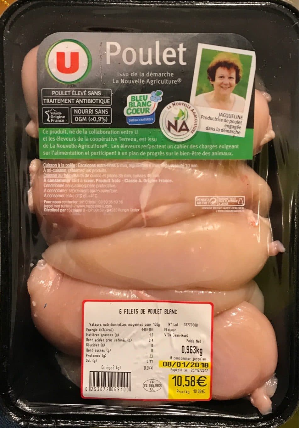 U Filet de poulet packshot
