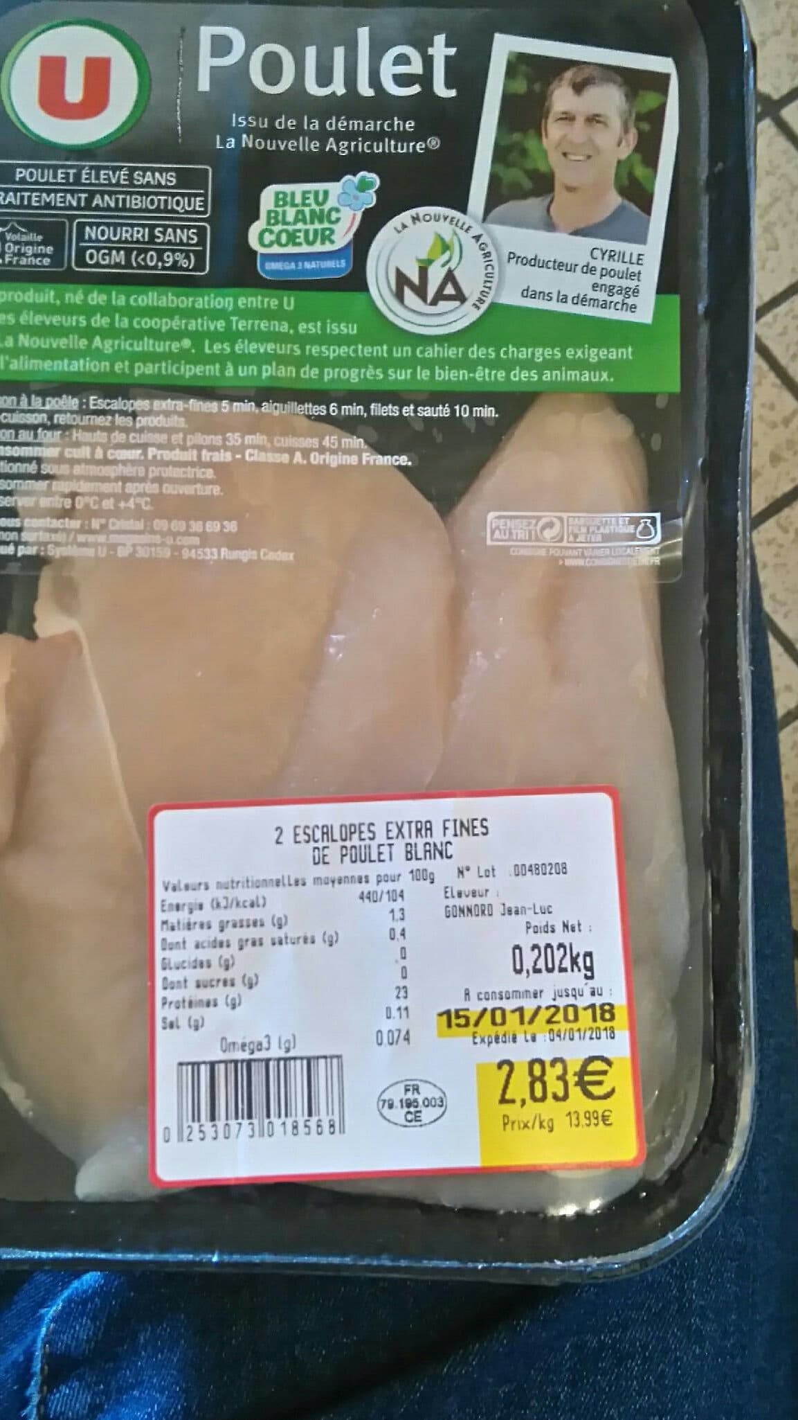 U Blanc de poulet packshot