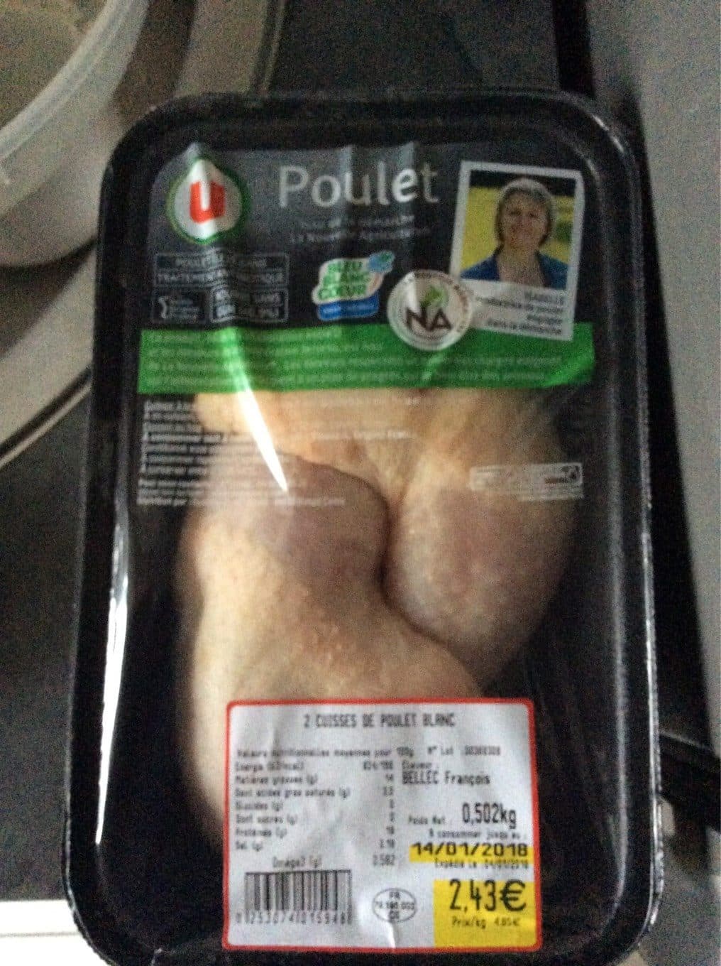 U Poulet packshot