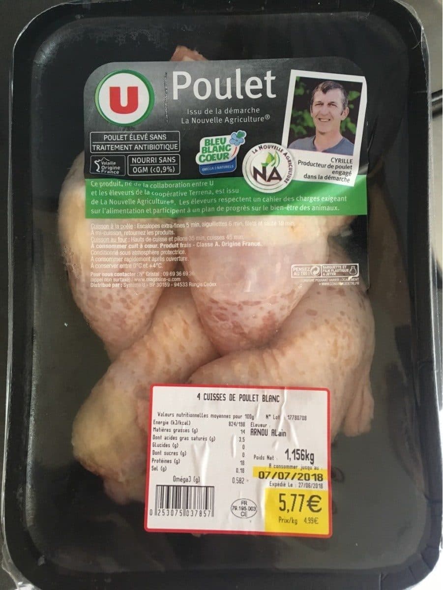 Open Food Facts Cuisses de poulet packshot