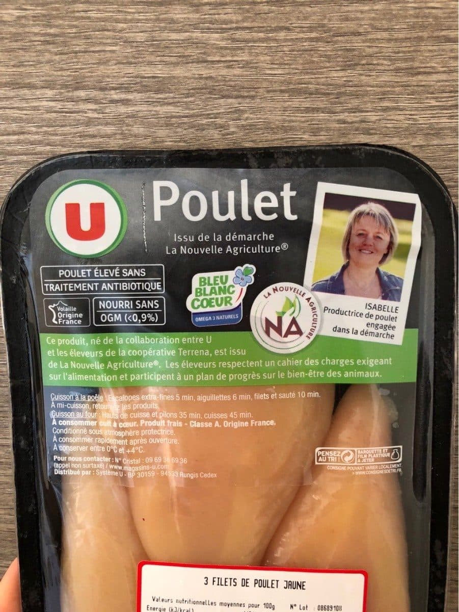 Open Food Facts Poulet jaune packshot