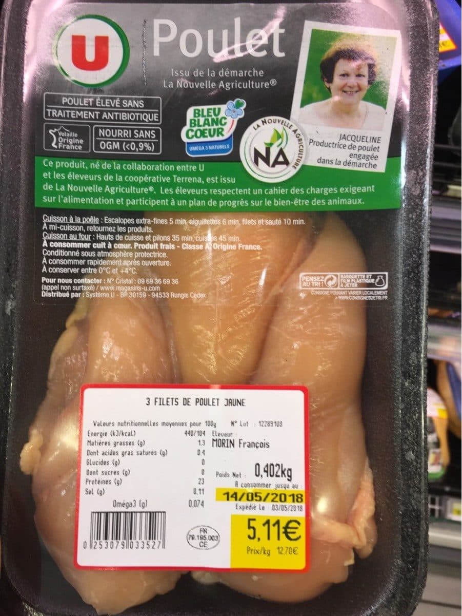 U Poulet packshot