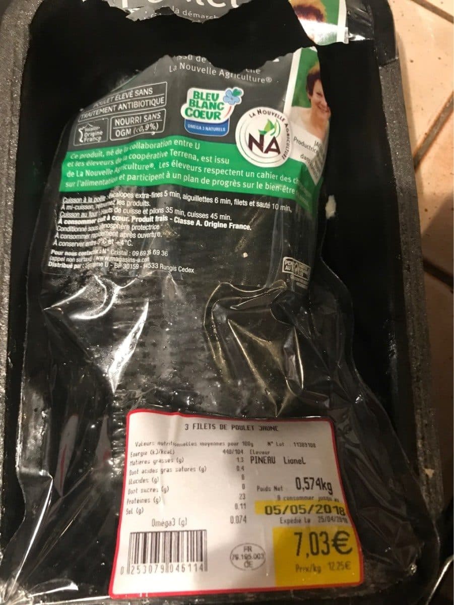 Open Food Facts Poulet packshot