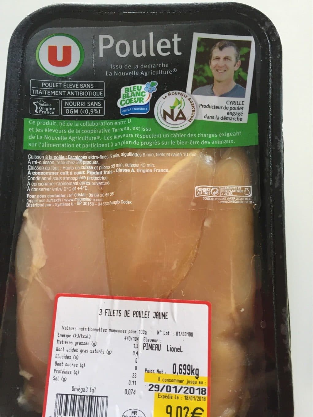 U Poulet packshot