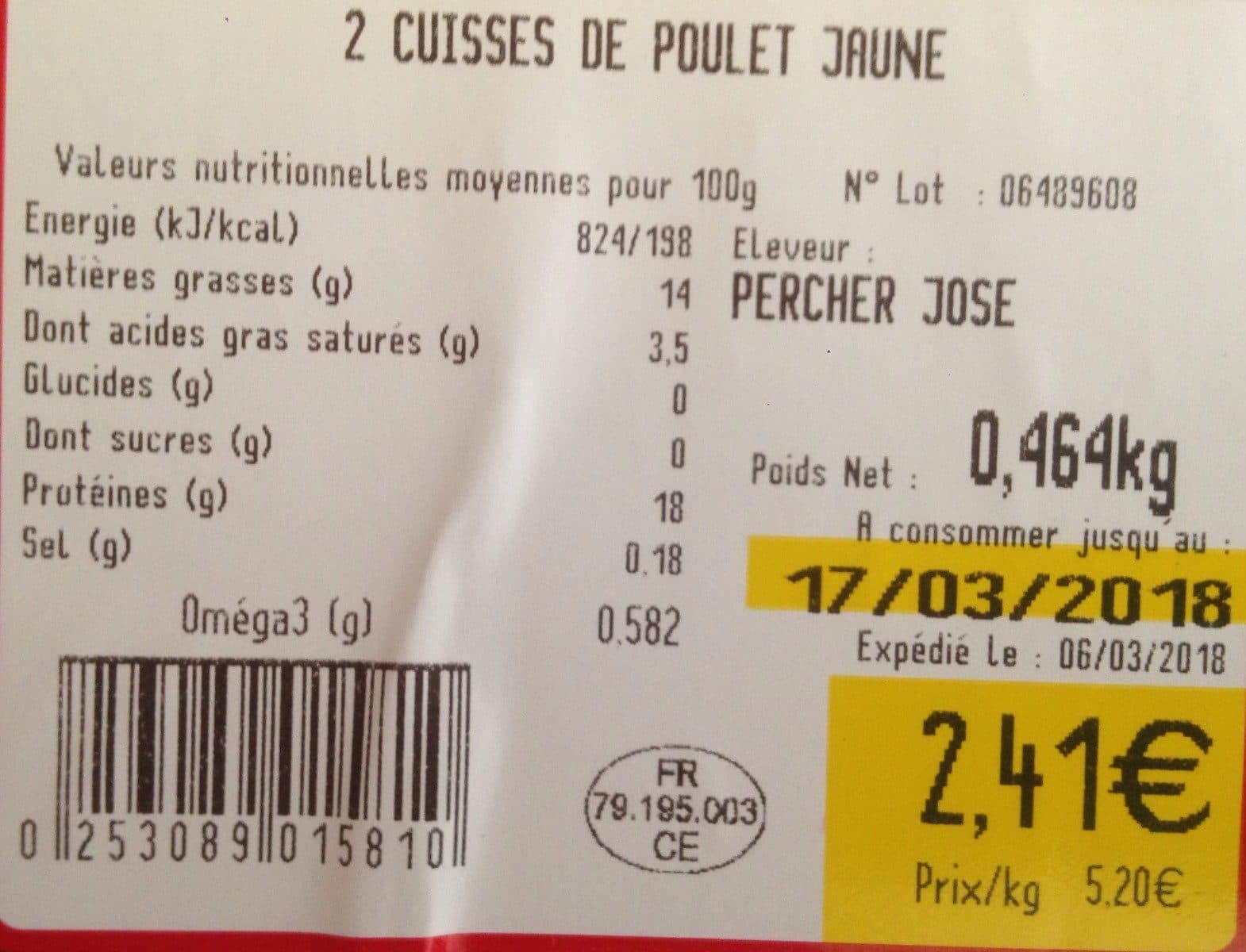 U Cuisses de poulet packshot