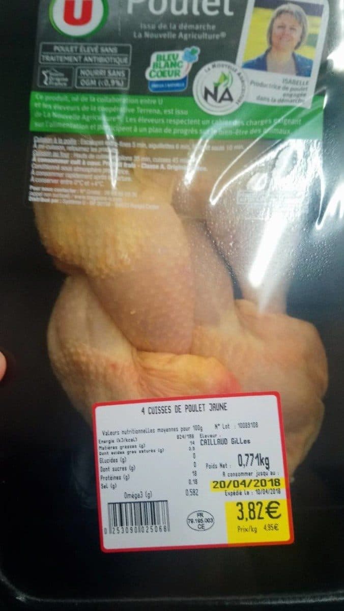 Open Food Facts Cuisses de poulet jaune packshot