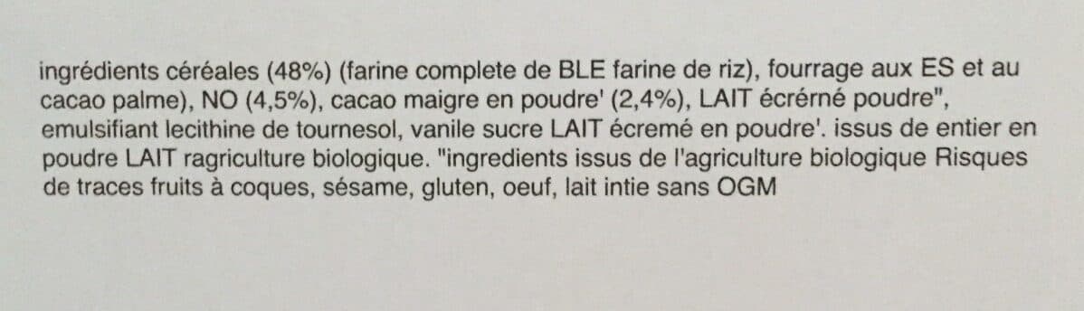 Open Food Facts Carrés fourrés chocolat packshot