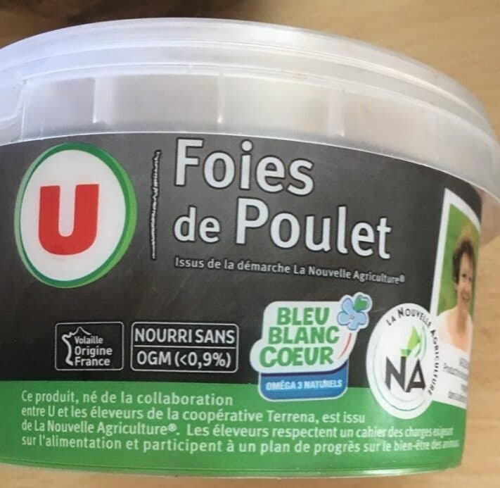 U Foies de poulet packshot
