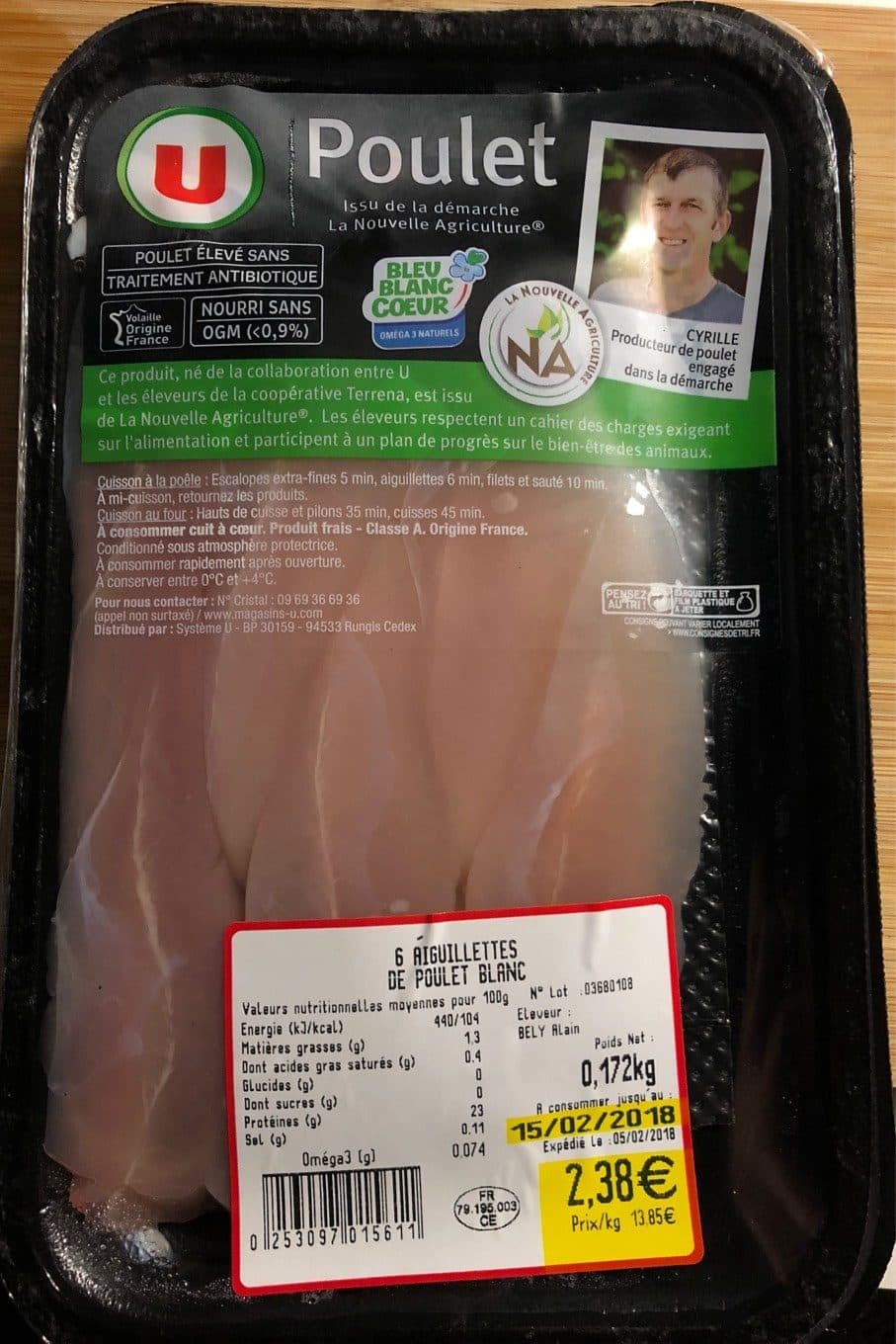 U Poulet packshot