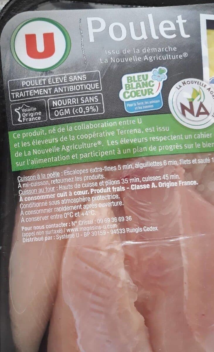 U Aiguillettes de poulet blanc packshot