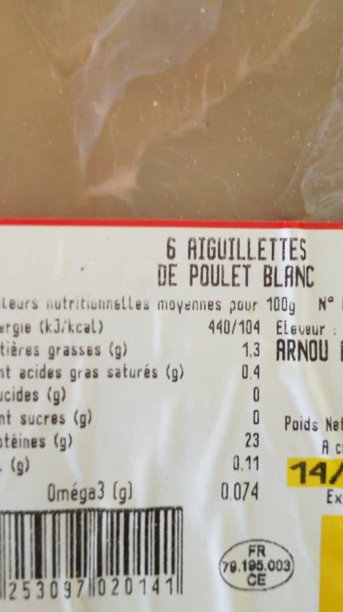 Open Food Facts Poulet packshot