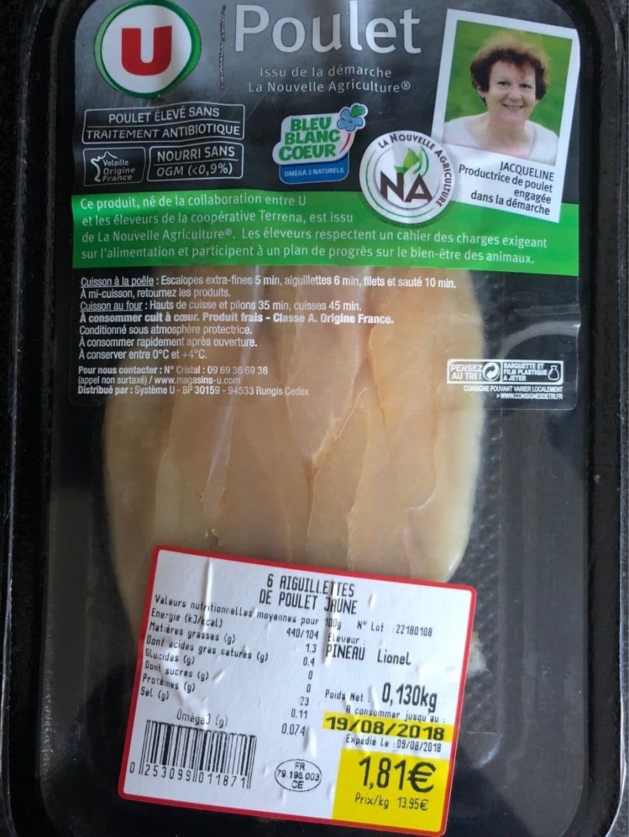 Open Food Facts Aiguillette de poulet packshot