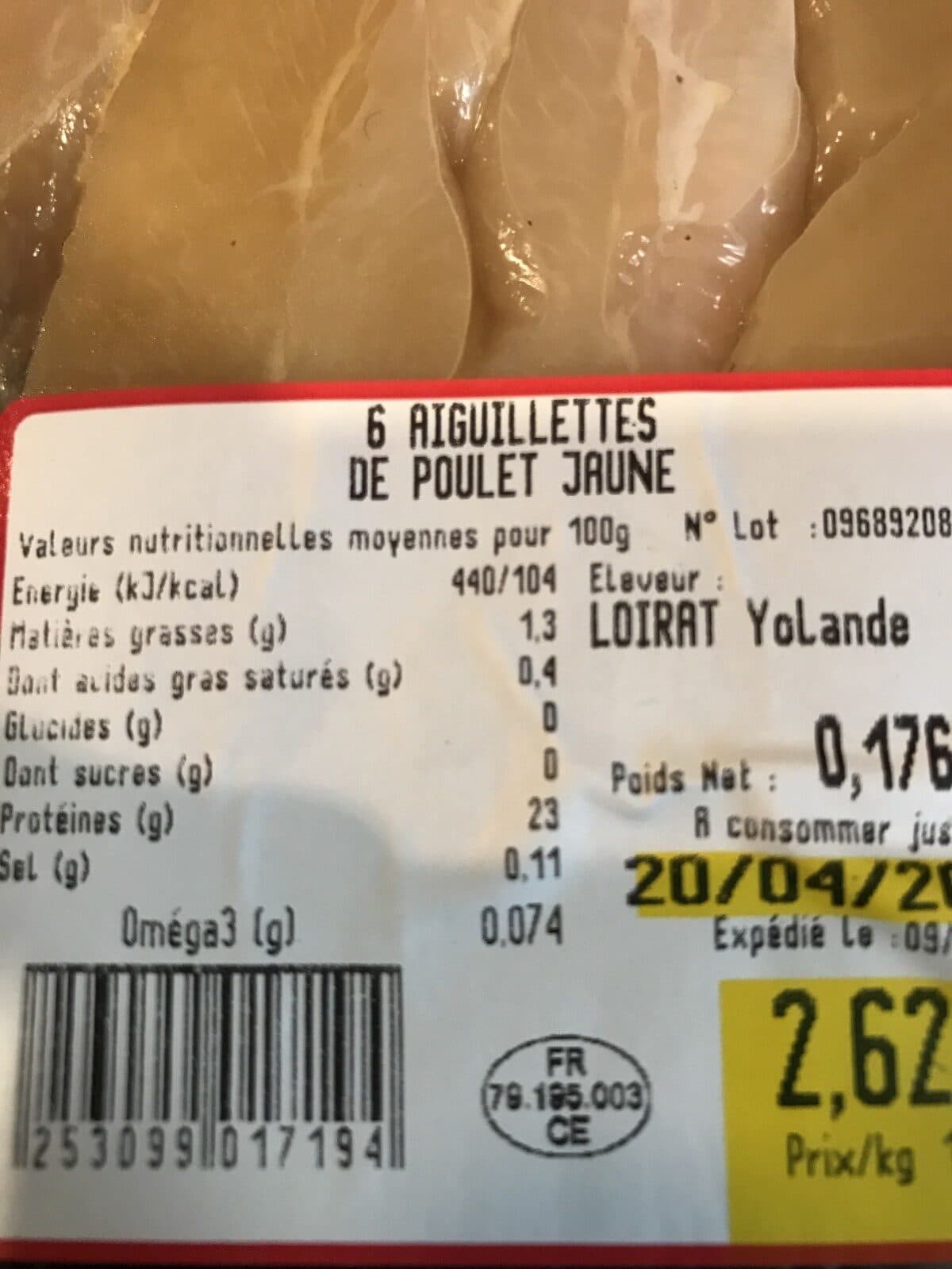 Open Food Facts Poulet packshot