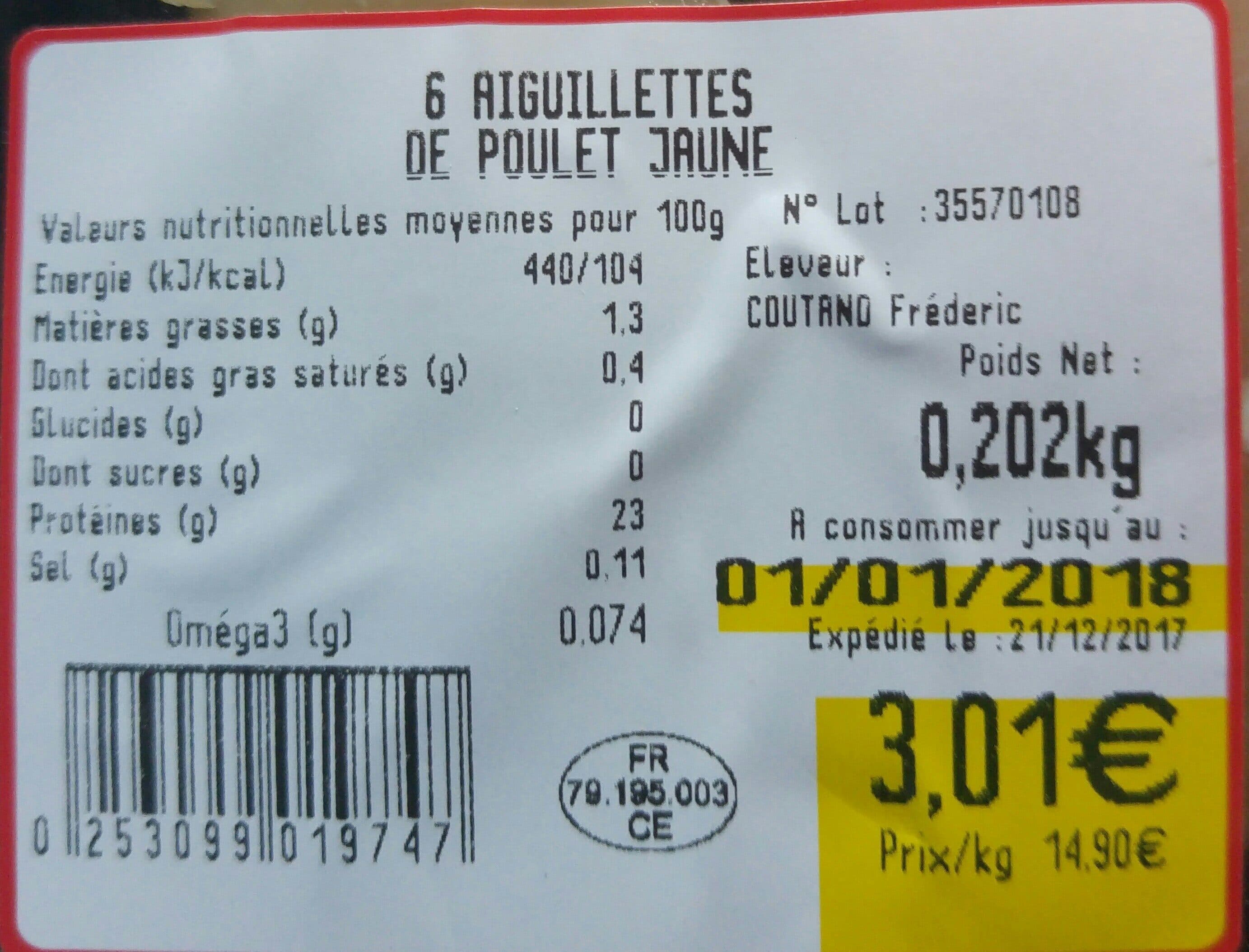 U Aiguillettes poulet packshot