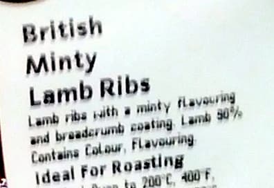 Morrisons British Minty Lamb Ribs packshot