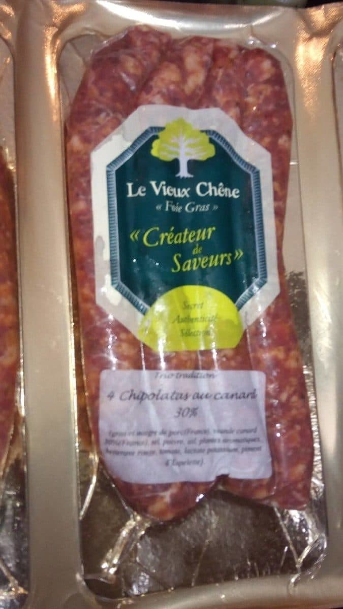 Le Vieux Chêne Saucisse de canard packshot
