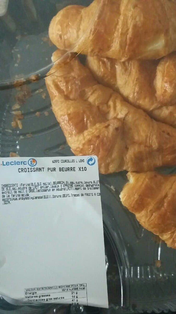Open Food Facts Croissant pur beurre ×10 packshot