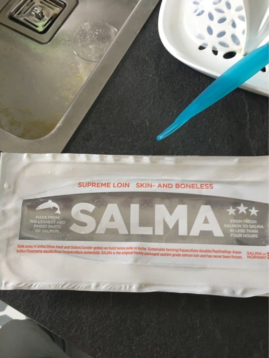 Open Food Facts Saumon cru packshot