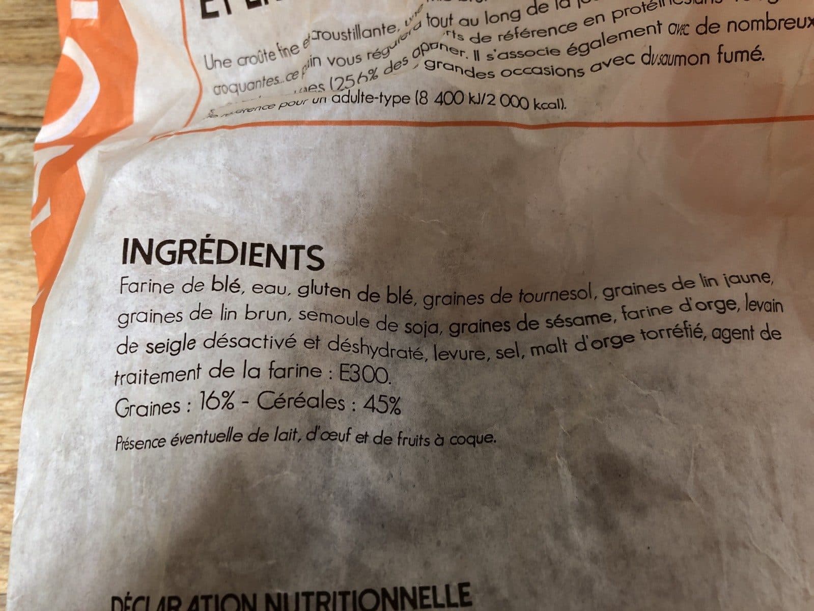 Open Food Facts Pain aux cereales Kapnor packshot
