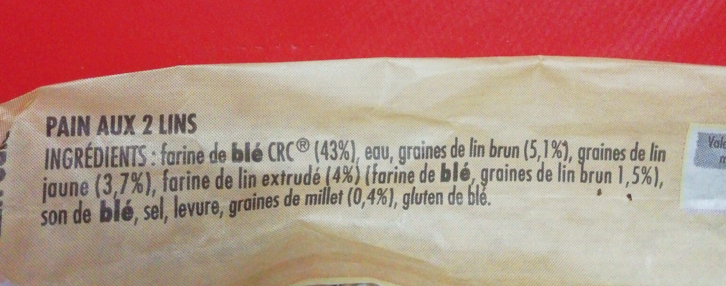 Open Food Facts Pain aux deux lins packshot