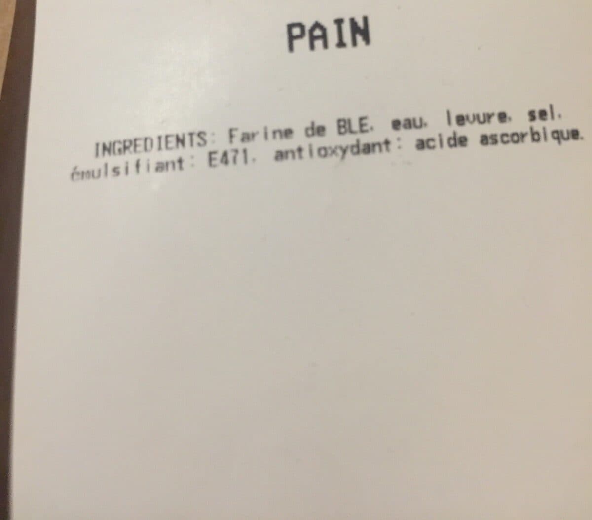 Open Food Facts Pain packshot