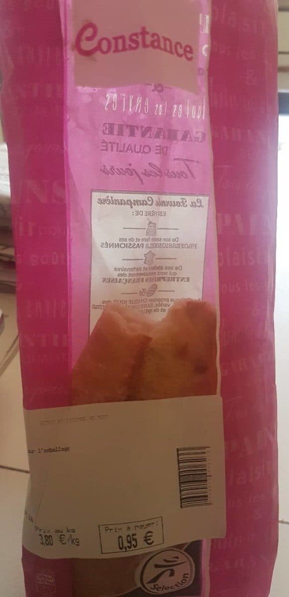 Open Food Facts Baguette constance packshot