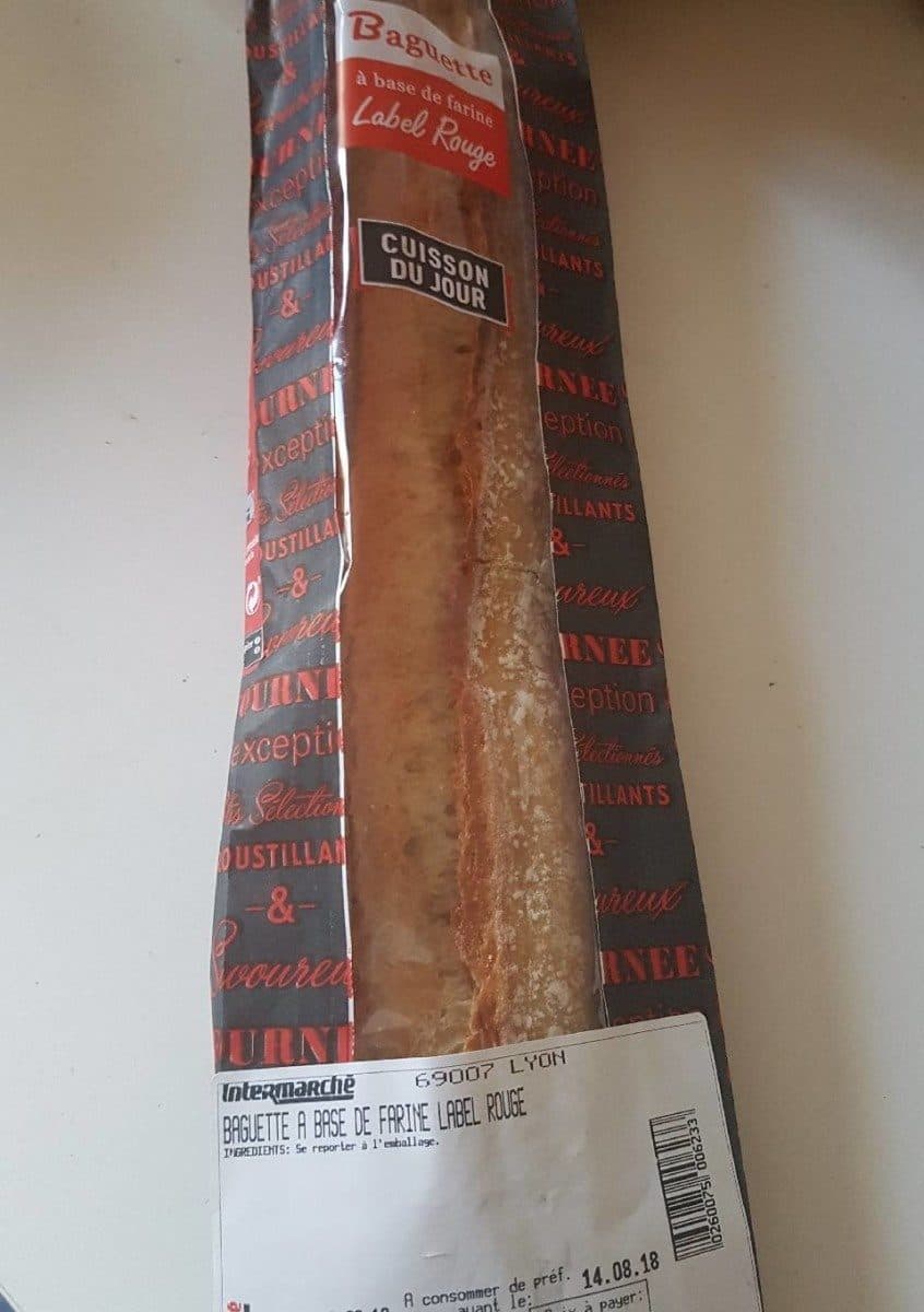 Open Food Facts Baguette à base de farine label rouge packshot