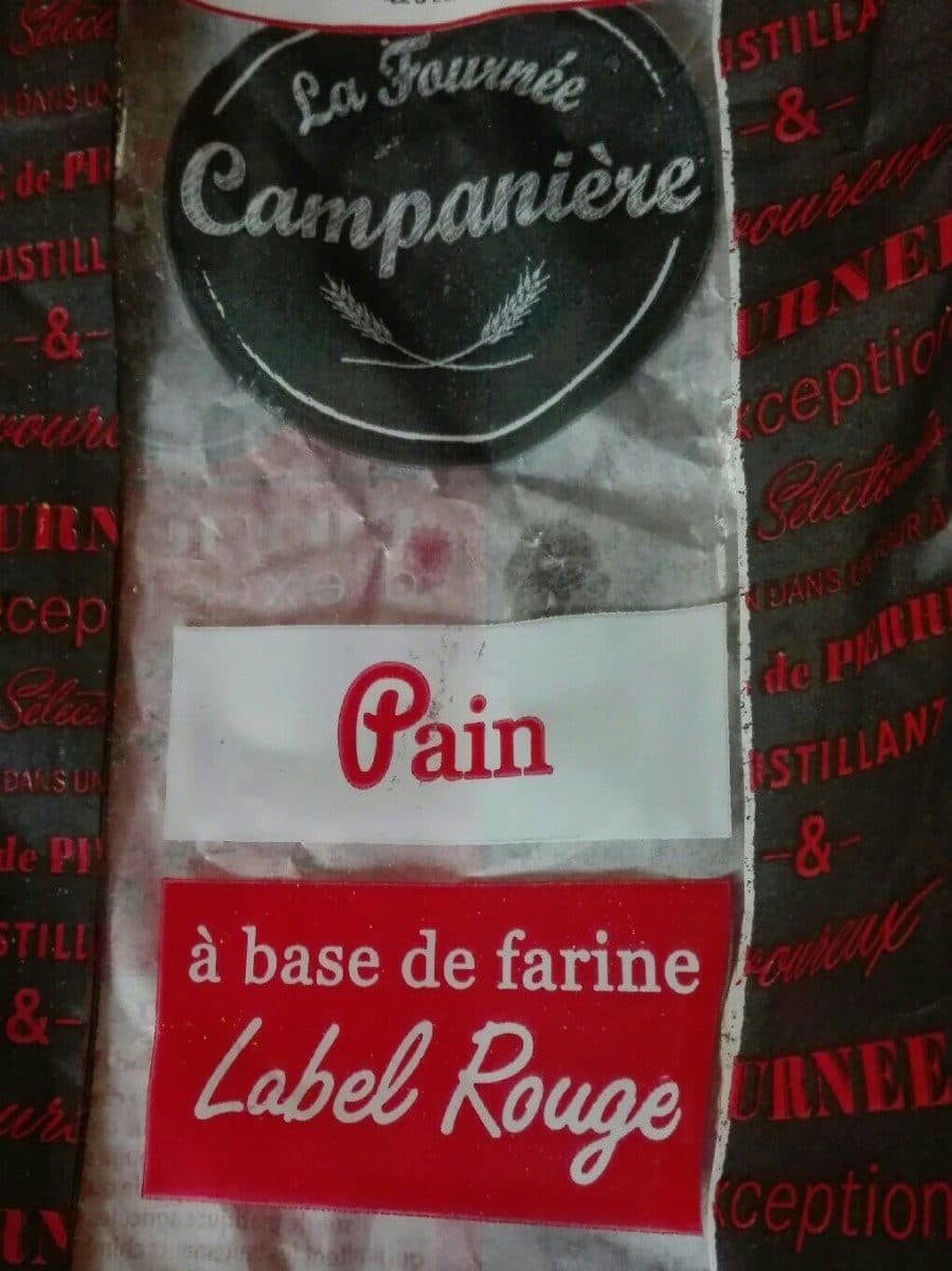 Open Food Facts Pain a base de farine label rouge packshot