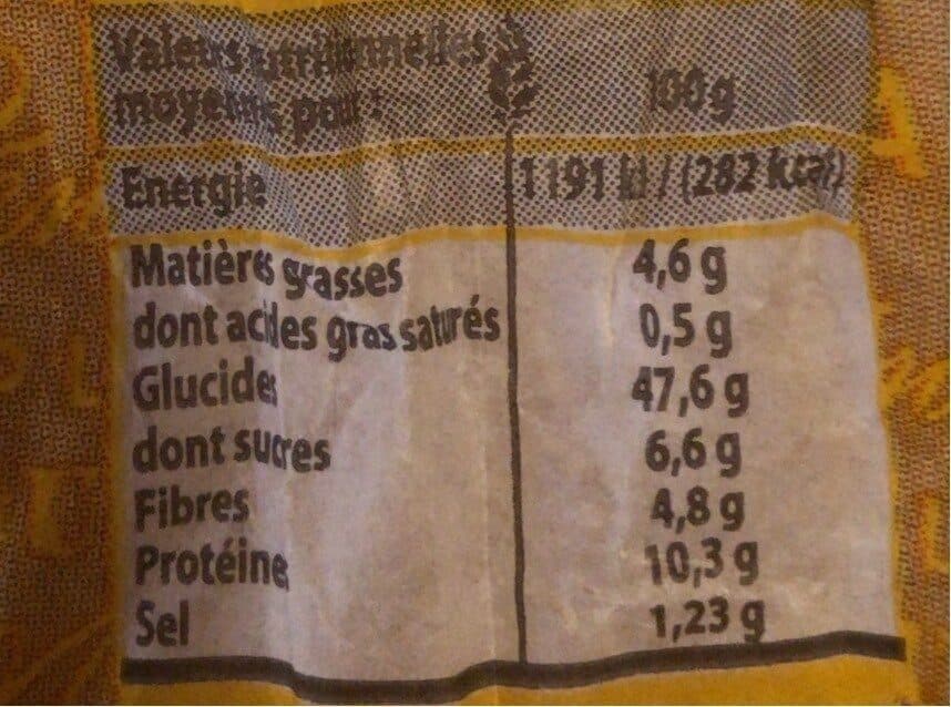 Open Food Facts Pain spécial maïs tournesol packshot