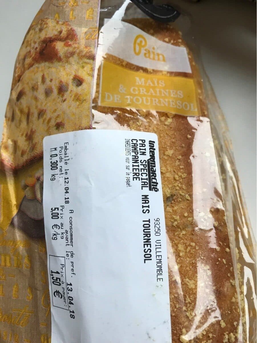Open Food Facts Pain special maïs tournesol packshot