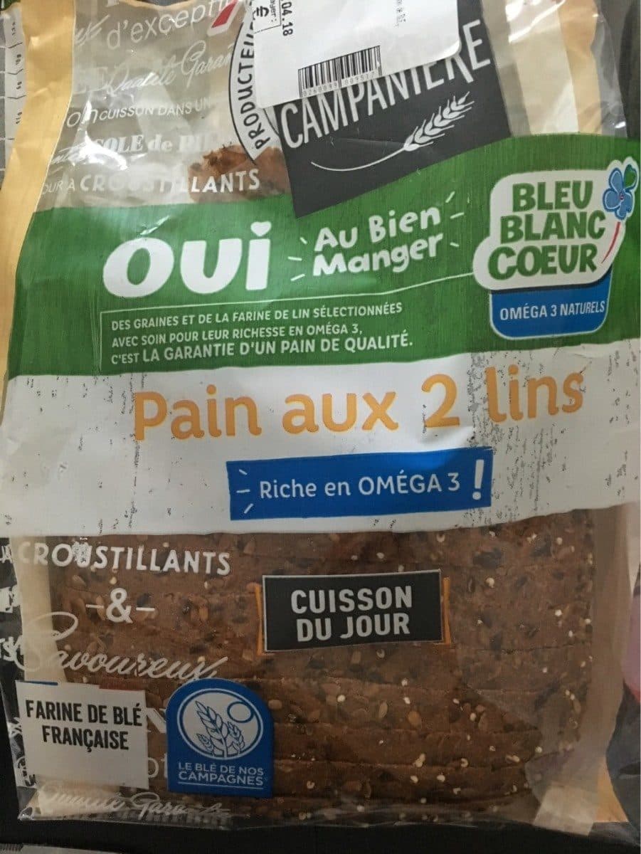 Open Food Facts Pain aux 2 lins packshot