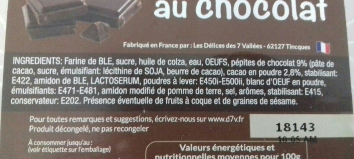 Les Délices des 7 Vallées Muffin au chocolat packshot