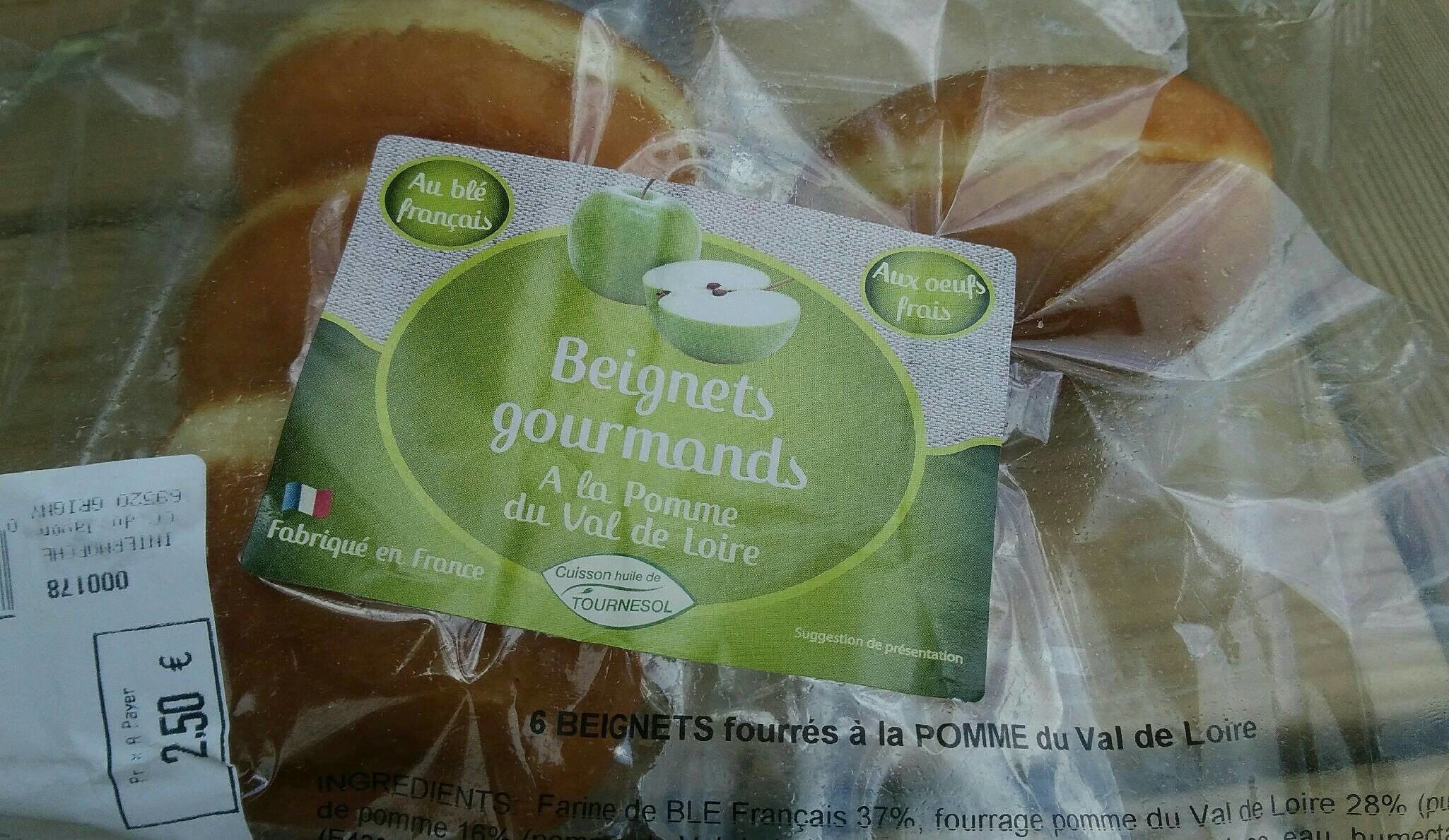Open Food Facts Beignets gourmands à la pomme du Val de Loire packshot